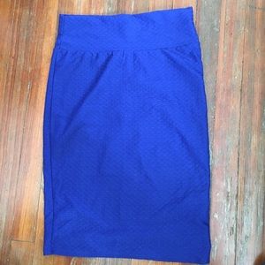 Lularoe cobalt blue Cassie skirt